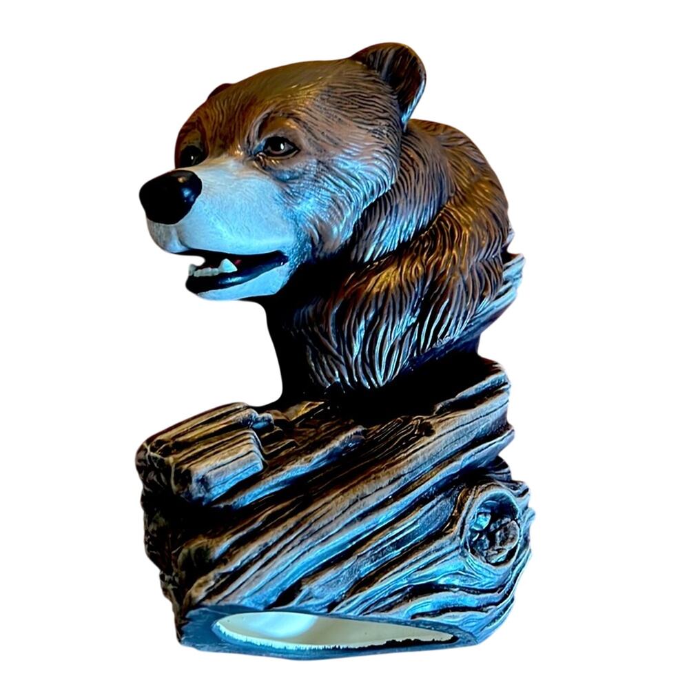 Brown Bear Driftwood Ceramic Bisque Statue Hand Painted Doc Holliday Collection